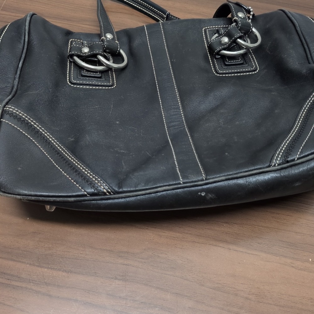Coach Leather Handbag K0693 Cowhide Tote Soho Large Satchel Purse Bag - Picture 8 of 8